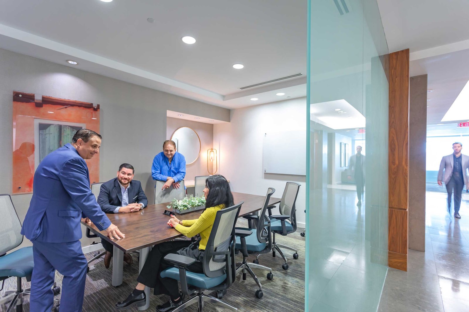 Team meeting room at Quest Workspaces 2525 Ponce de Leon